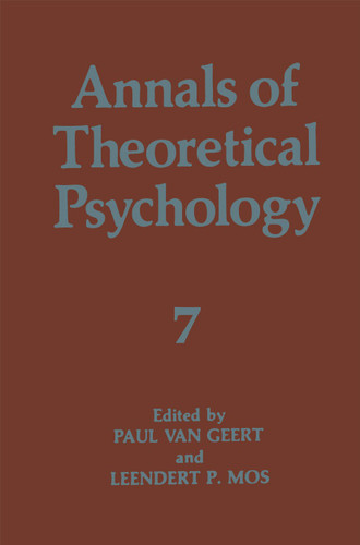 Annals of Theoretical Psychology (Annals of Theoretical Psychology #7) book cover by 