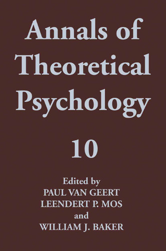 Annals of Theoretical Psychology (Annals of Theoretical Psychology #10) book cover by 
