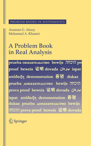A Problem Book in Real Analysis (Problem Books in Mathematics) book cover by Asuman G. Aksoy, Mohamed A. Khamsi