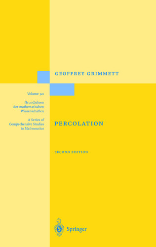 Percolation (Grundlehren der mathematischen Wissenschaften #321) book cover by Geoffrey R. Grimmett