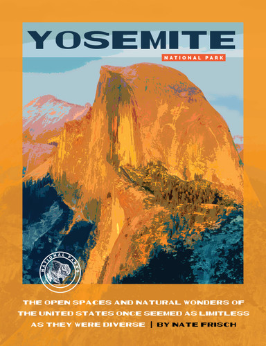 Yosemite National Park book cover by Nate Frisch