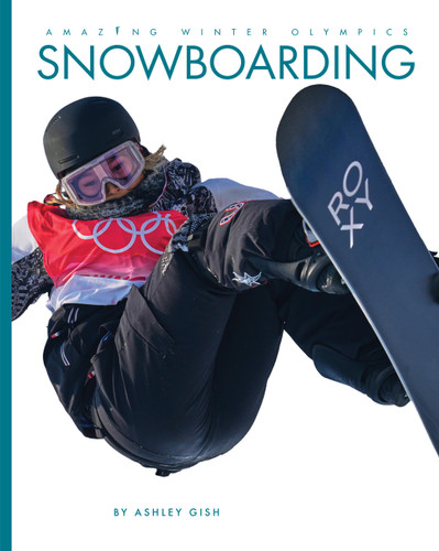 Snowboarding book cover by Ashley Gish