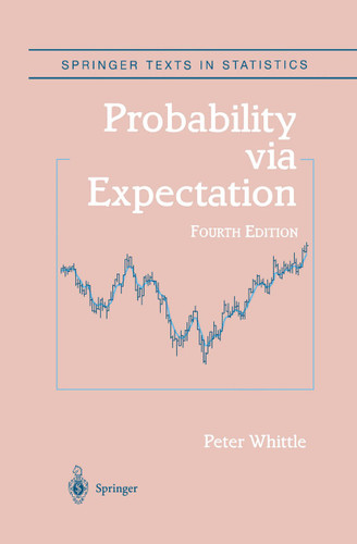 Probability via Expectation (Springer Texts in Statistics) book cover by Peter Whittle