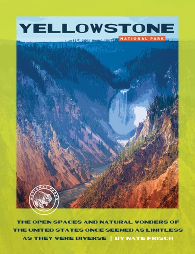 Yellowstone National Park book cover by Nate Frisch