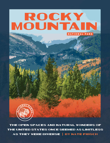 Rocky Mountain National Park book cover by Nate Frisch