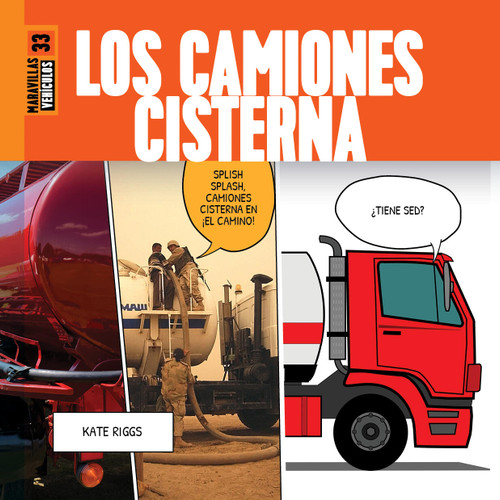 Los camiones cisterna book cover by Kate Riggs