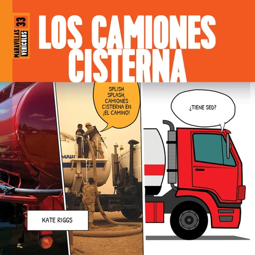 Los camiones cisterna book cover by Kate Riggs