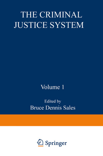 The Criminal Justice System (Perspectives in Law & Psychology #1) book cover by 