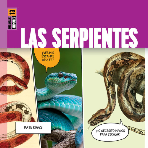 Las serpientes book cover by Kate Riggs