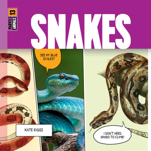 Snakes book cover by Kate Riggs