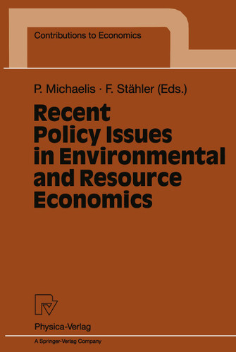 Recent Policy Issues in Environmental and Resource Economics (Contributions to Economics) book cover by 