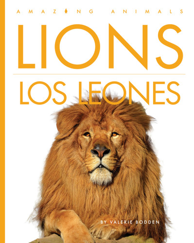 Lions / Los leones book cover by Valerie Bodden