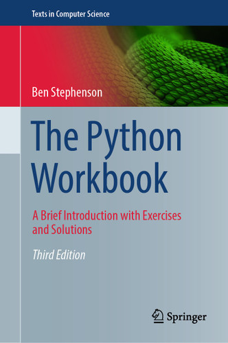 The Python Workbook: A Brief Introduction with Exercises and Solutions (Texts in Computer Science) book cover by Ben Stephenson