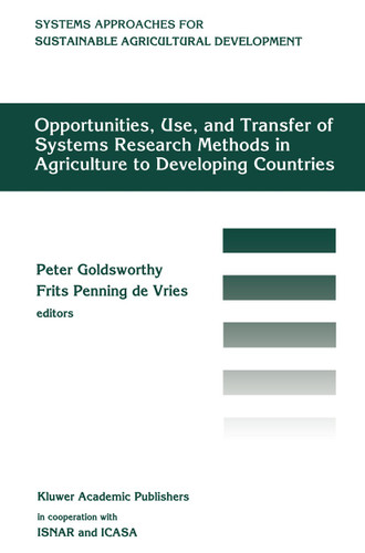 Opportunities, use, and transfer of systems research methods in agriculture to developing countries (The Plenum Behavior Therapy Series) book cover by 
