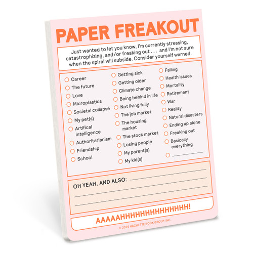 Paper Freakout Nifty Note (Knock Knock Nifty Notes) book cover by Knock Knock