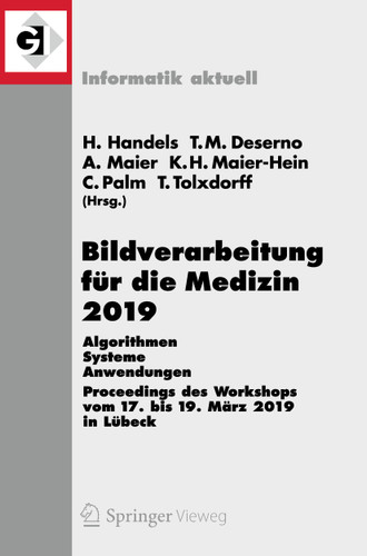 Bildverarbeitung für die Medizin 2019: Algorithmen – Systeme – Anwendungen. Proceedings des Workshops vom 17. bis 19. März 2019 in Lübeck (Informatik aktuell) book cover by 