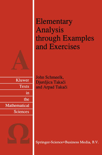 Elementary Analysis through Examples and Exercises (Texts in the Mathematical Sciences #10) book cover by John Schmeelk, Djurdjica Takaci, Arpad Takaci
