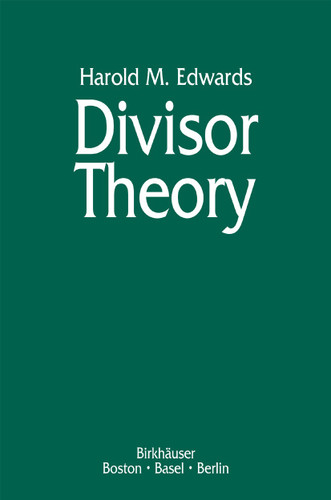 Divisor Theory book cover by Harold M. Edwards