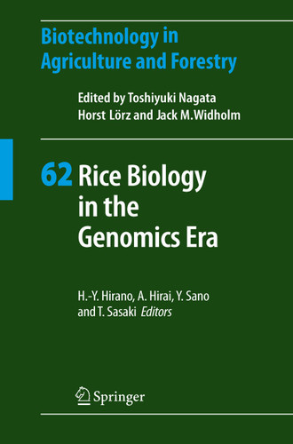 Rice Biology in the Genomics Era (Biotechnology in Agriculture and Forestry #62) book cover by 
