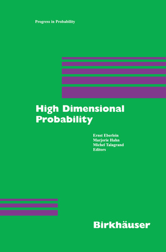 High Dimensional Probability (Progress in Probability #43) book cover by 