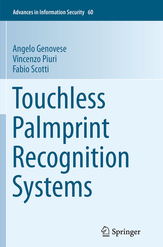 Touchless Palmprint Recognition Systems (Advances in Information Security #60) book cover by Angelo Genovese, Vincenzo Piuri, Fabio Scotti