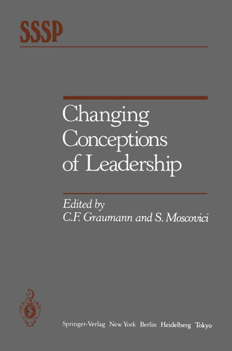 Changing Conceptions of Leadership (Springer Series in Social Psychology) book cover by 