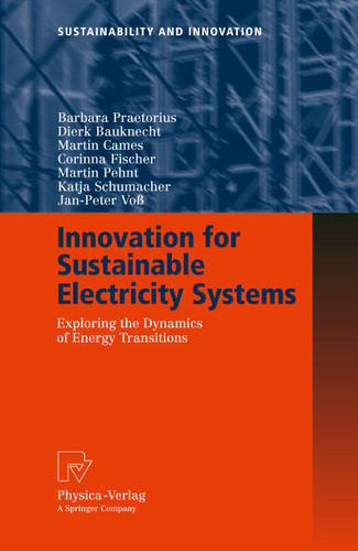 Innovation for Sustainable Electricity Systems: Exploring the Dynamics of Energy Transitions (Sustainability and Innovation) book cover by Barbara Praetorius, Dierk Bauknecht, Martin Cames, Corinna Fischer, Martin Pehnt, Katja Schumacher, Jan-Peter Voß