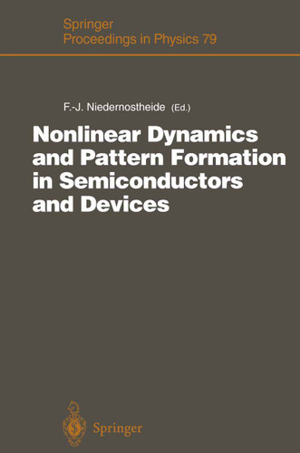 Nonlinear Dynamics and Pattern Formation in Semiconductors and Devices (Springer Proceedings in Physics #79) book cover by 