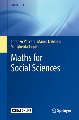 Maths for Social Sciences (UNITEXT #113) book cover by Lorenzo Peccati, Mauro D'Amico, Margherita Cigola