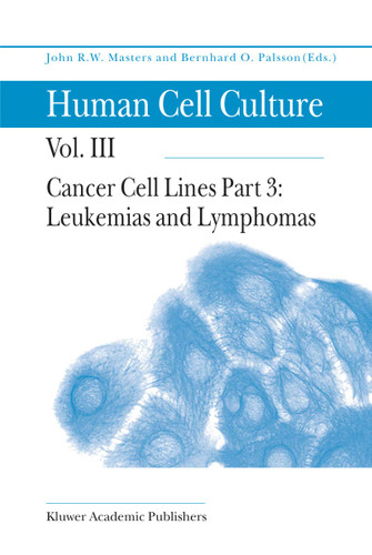 Cancer Cell Lines: Part 3: Leukemias and Lymphomas (Human Cell Culture #3) book cover by 