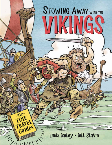 Stowing Away with the Vikings (The Time Travel Guides #2) book cover by Linda Bailey