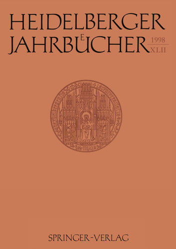 Heidelberger Jahrbücher (Heidelberger Jahrbücher #42) book cover by 