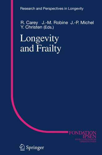 Longevity and Frailty (Research and Perspectives in Longevity) book cover by 
