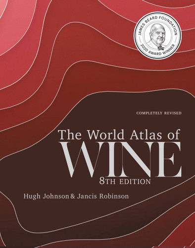 The World Atlas of Wine 8th Edition book cover by Hugh Johnson, Jancis Robinson