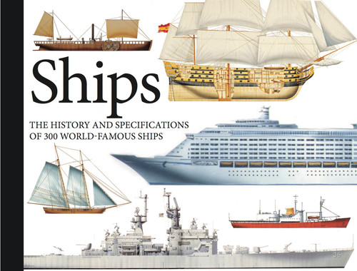 Ships: The History and Specifications of 300 World-Famous Ships (Mini Landscape) book cover by Chris Bishop