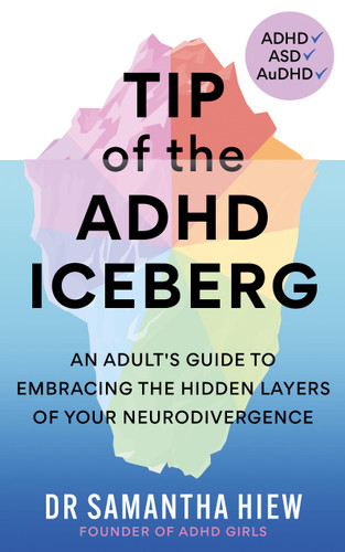 Tip of the ADHD Iceberg: An adult's guide to embracing the hidden layers of your neurodivergence book cover by Dr. Samantha Hiew
