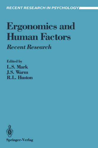 Ergonomics and Human Factors: Recent Research (Recent Research in Psychology) book cover by 