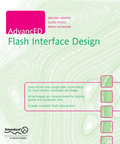 AdvancED Flash Interface Design book cover by Guido Rosso, Brian Monnone, Michael Kemper