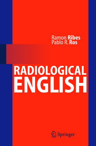 Radiological English book cover by Ramón Ribes, Pablo R. Ros