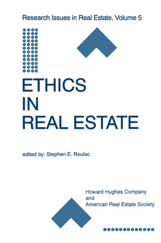 Ethics in Real Estate (Research Issues in Real Estate #5) book cover by 
