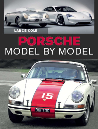 Porsche Model by Model book cover by Lance Cole