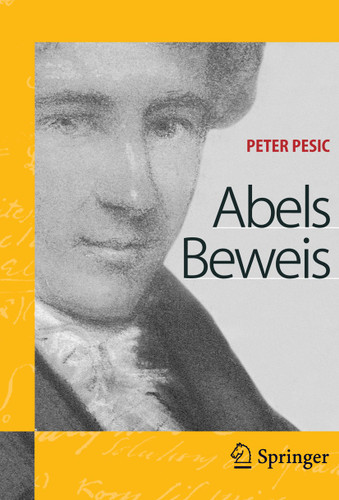 Abels Beweis book cover by Peter Pesic