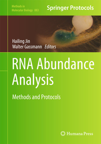 RNA Abundance Analysis: Methods and Protocols (Methods in Molecular Biology #883) book cover by 