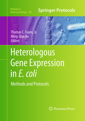 Heterologous Gene Expression in E.coli: Methods and Protocols (Methods in Molecular Biology #705) book cover by 