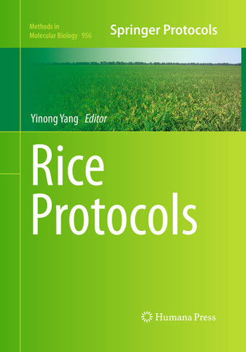 Rice Protocols (Methods in Molecular Biology #956) book cover by 