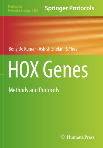 HOX Genes: Methods and Protocols (Methods in Molecular Biology #2889) book cover by 