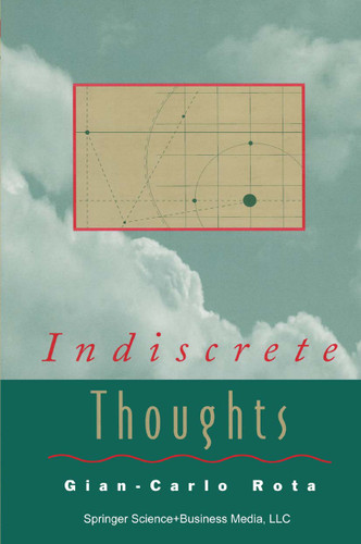 Indiscrete Thoughts (Modern Birkhäuser Classics) book cover by Gian-Carlo Rota