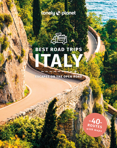 Lonely Planet Best Road Trips Italy (Road Trips Guide) book cover by Nicola Williams, Brett Atkinson, Gregor Clark, Brendan Sainsbury, Duncan Garwood, Peter Dragicevich, Regis St Louis, Virginia Maxwell, Alexis Averbuck, Kevin Raub, Paula Hardy, Stephanie Ong, Cristian Bonetto