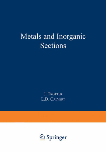 Metals and Inorganic Sections (Structure Reports A #43) book cover by 