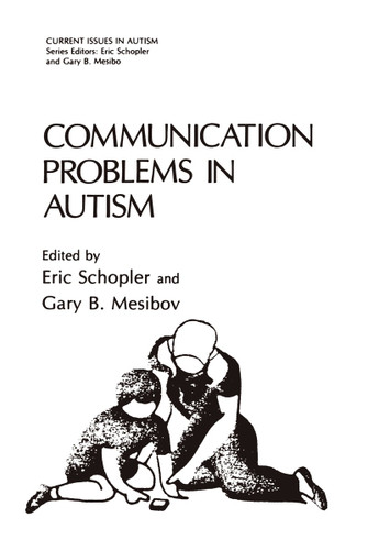 Communication Problems in Autism (Current Issues in Autism) book cover by 